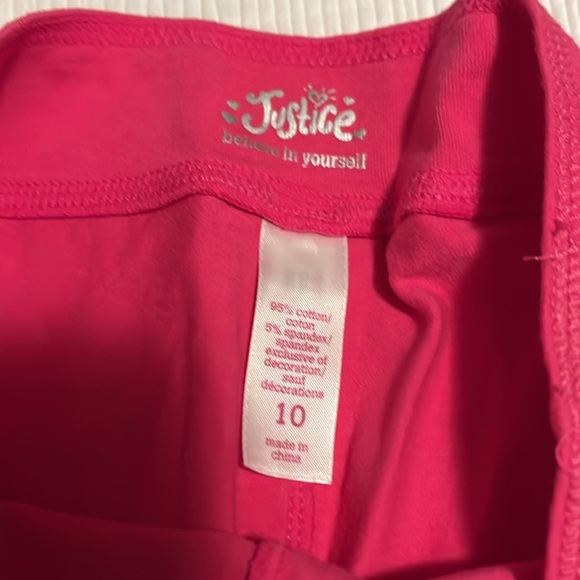Justice pink capri size 10 - Picture 3 of 4